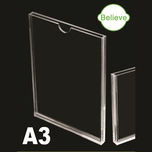 A3 A4 A5 A6 Acrylic Display Slot In Frame Wall