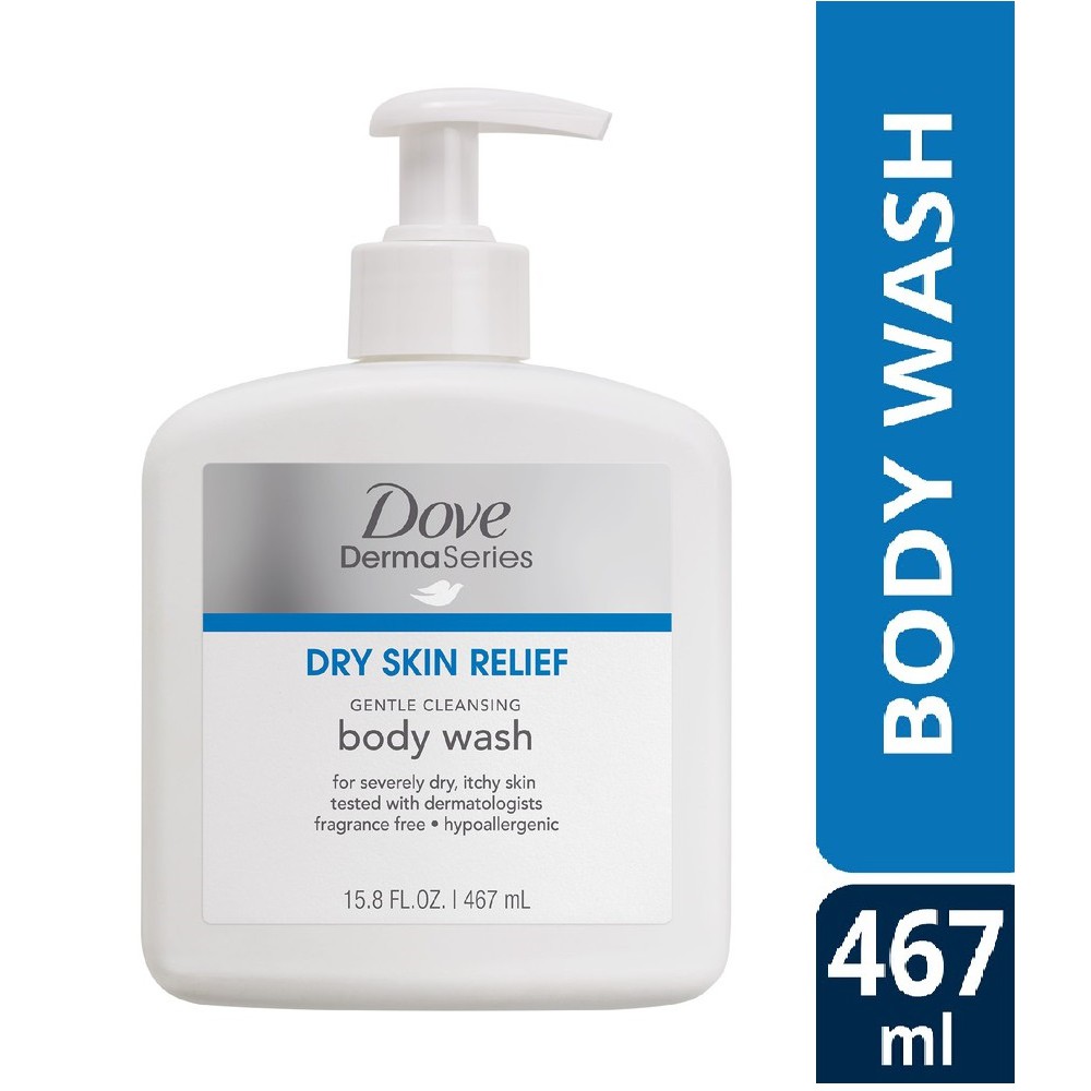 Dove Dermaseries Dry Skin Relief Body Wash 250ml 467ml Starter Kit Shopee Singapore