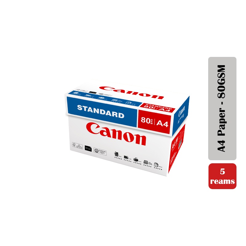 Canon 80gsm Multipurpose Express A4 Copier Paper 500 Sheets ream 5 