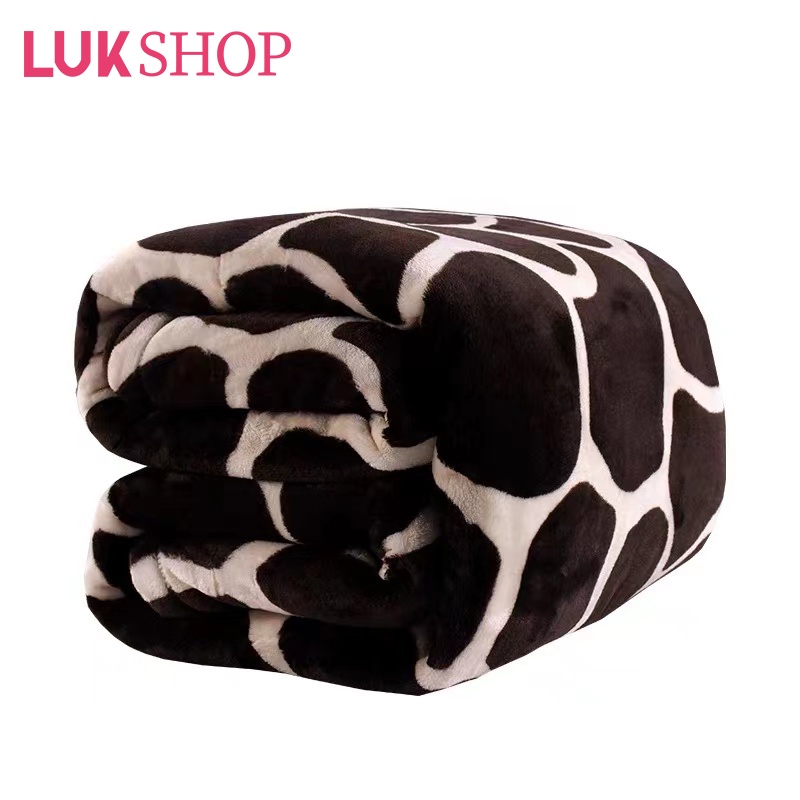 LUK 170*200cm Queen Fleece Blanket Queen Size Microfiber Printed Blanket