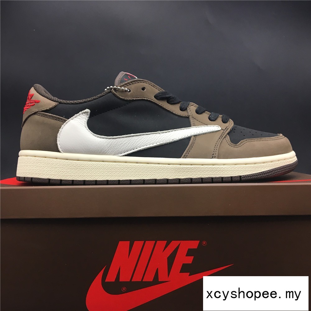 travis scott x air jordan 1 low og sp dark mocha