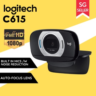 Logitech C615 HD Laptop Webcam  with Fold-and-Go Design, 360-Degree Swivel, 1080p Camera
