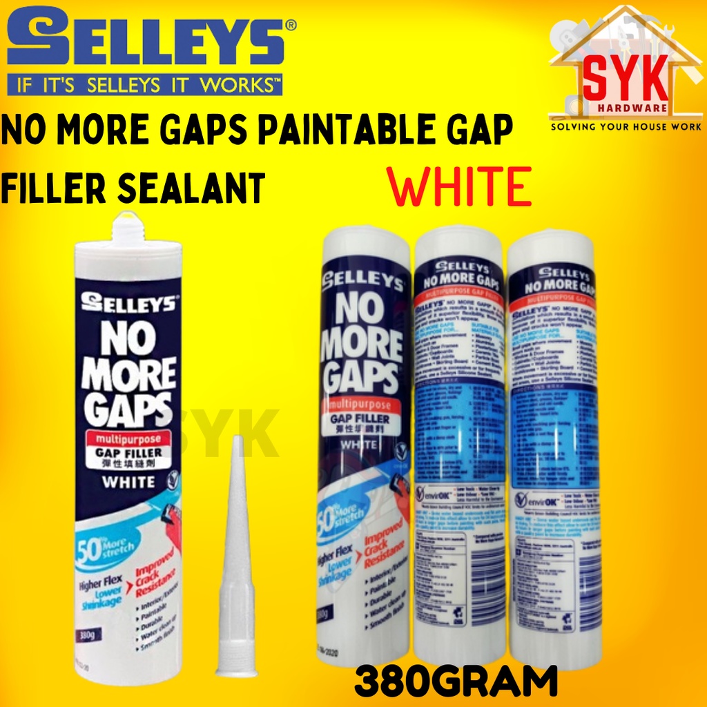 Syk Selleys No. More Gaps 380g Multi Purpose Gap Filler Sealant Wall