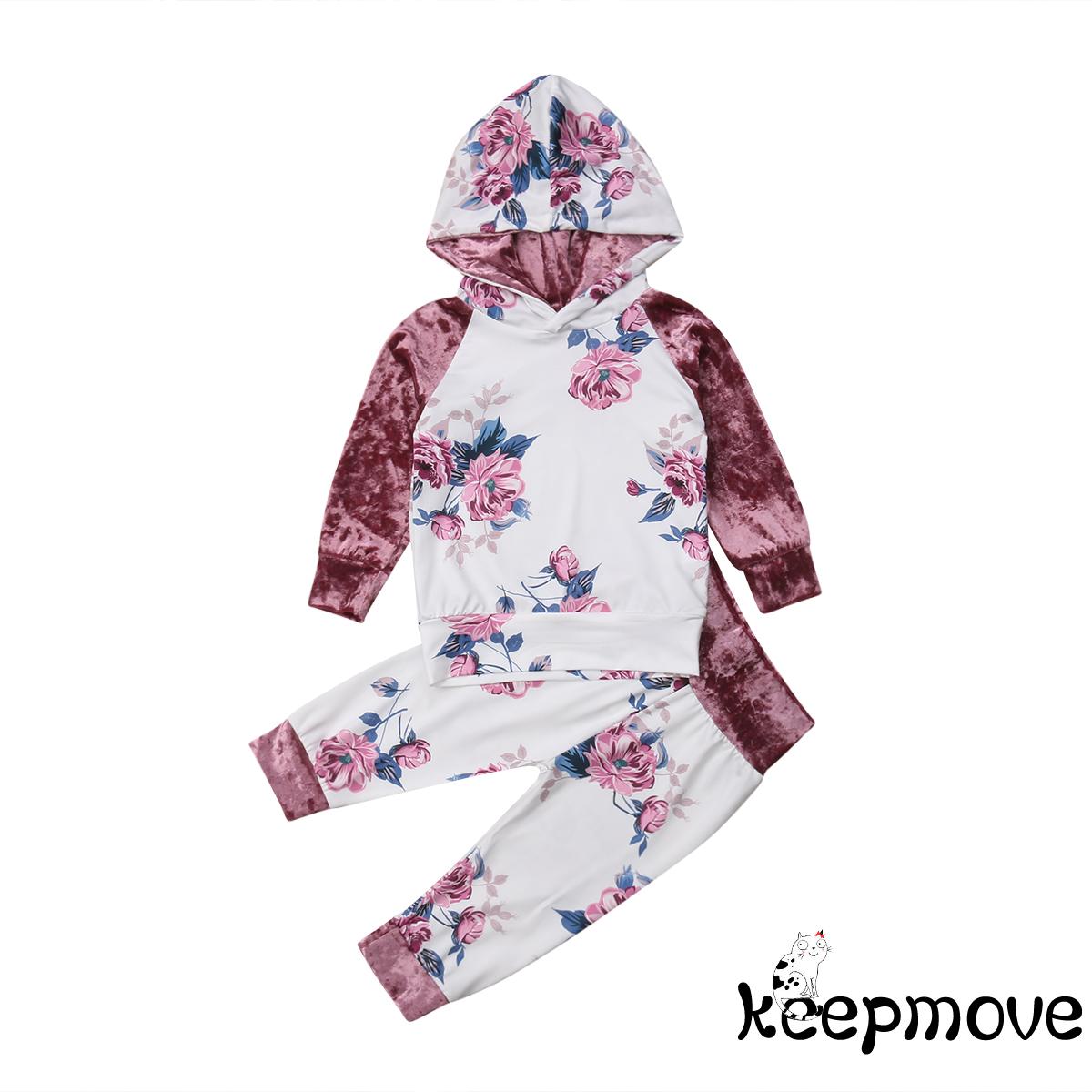 baby girl velvet tracksuit