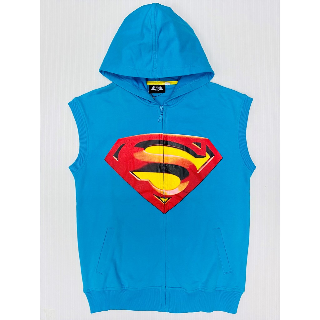 sleeveless superman hoodie