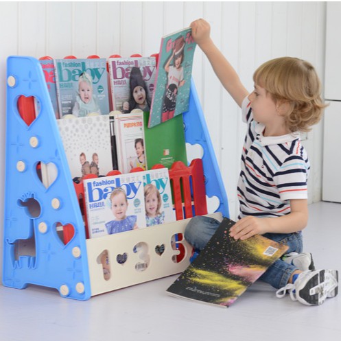 3 Layers Plastic Children Storybooks Storage Bookshelf Kids Book