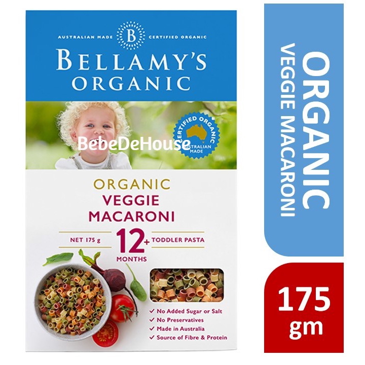 bellamy's organic vegie macaroni
