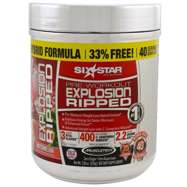 Six Star PreWorkout Explosion Watermelon 7.91 oz (224 g) Shopee