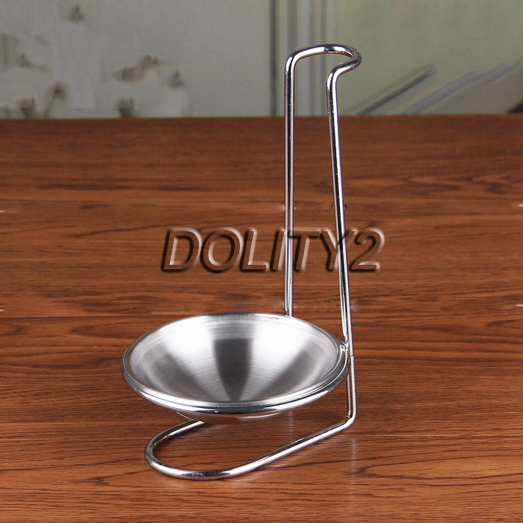 Stainless Steel Ladle Holder Cooking Utensils Stand Spoon Rest Stand
