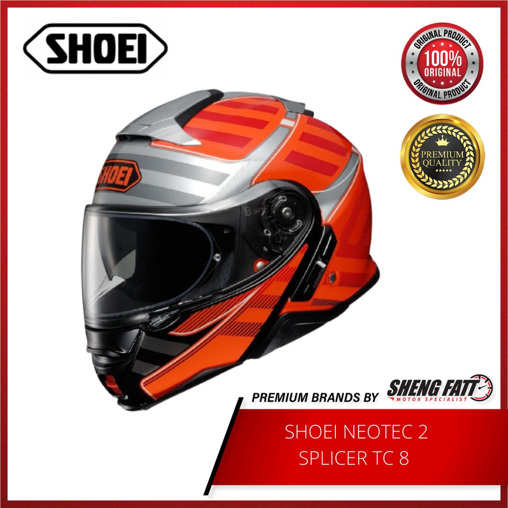 Shoei Neotec 2 Splicer Tc 8 100 Original Shopee Singapore