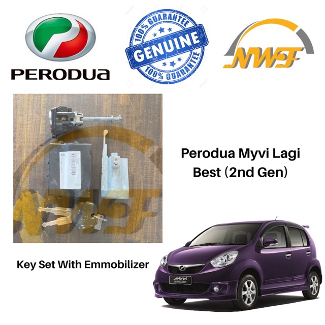 Original Key Set With Immobiliser For Perodua Myvi Lagi Best Shopee Singapore