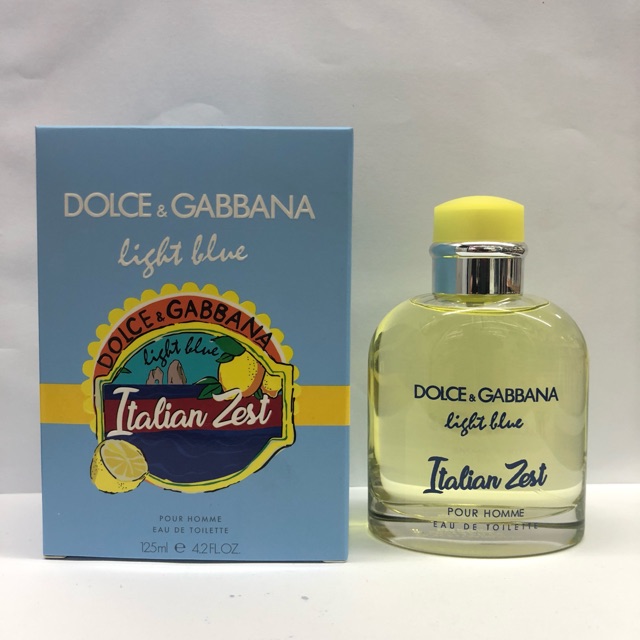 light blue zest dolce gabbana