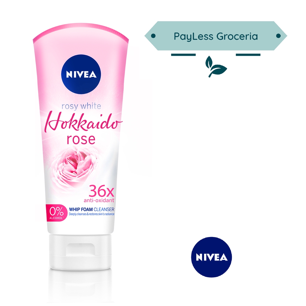 Shop Malaysia Nivea Rosy White Hokkaido Rose Whip Foam Cleanser 100ml Shopee Singapore