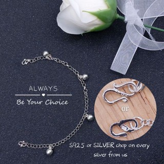 ORIGINAL S925  PURE SILVER ANKLET S925  PERAK TULEN GELANG  