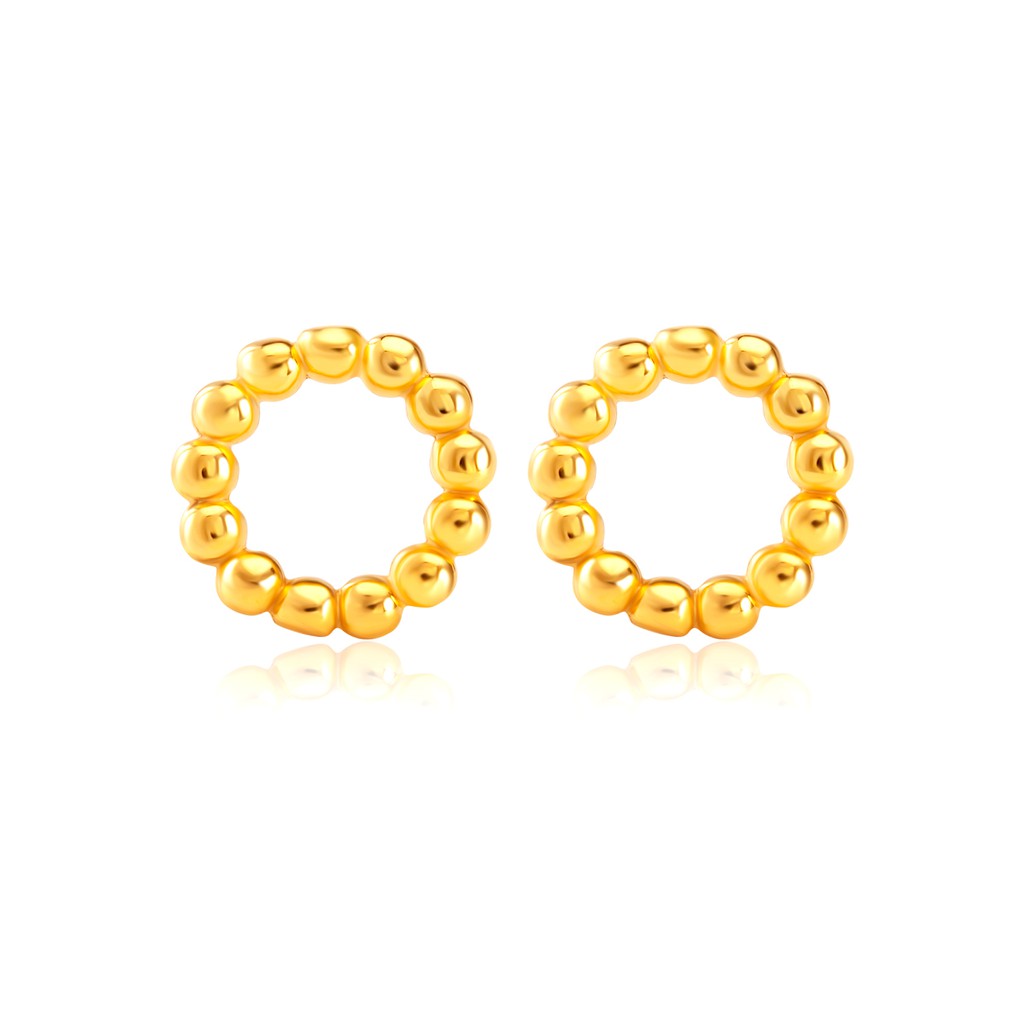 Sk Jewellery Sk 916 Elegance In Me Gold Earrings Shopee Singapore