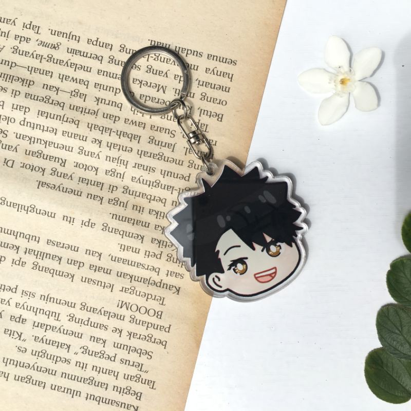 Open Po Haikyuu Acrylic Keychain Anime Keychain Shopee Singapore