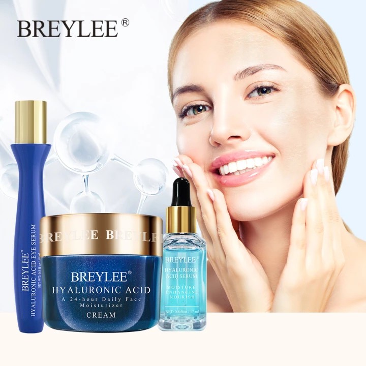 BREYLEE Hyaluronic Acid Set Moisturizing Serum Face Facial Cream Eye