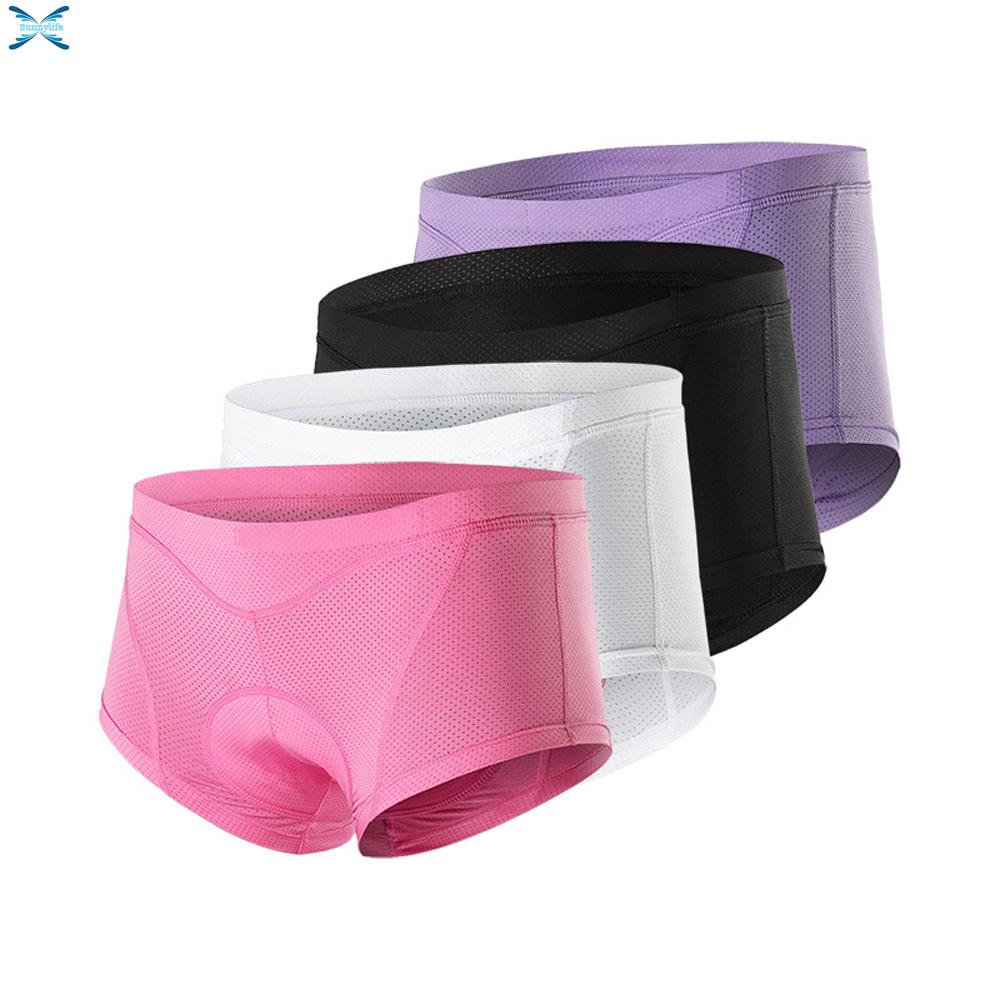 Cycling Shorts Underwear Arsuxeo Elastic Gel Padded Ladies Quick-drying 