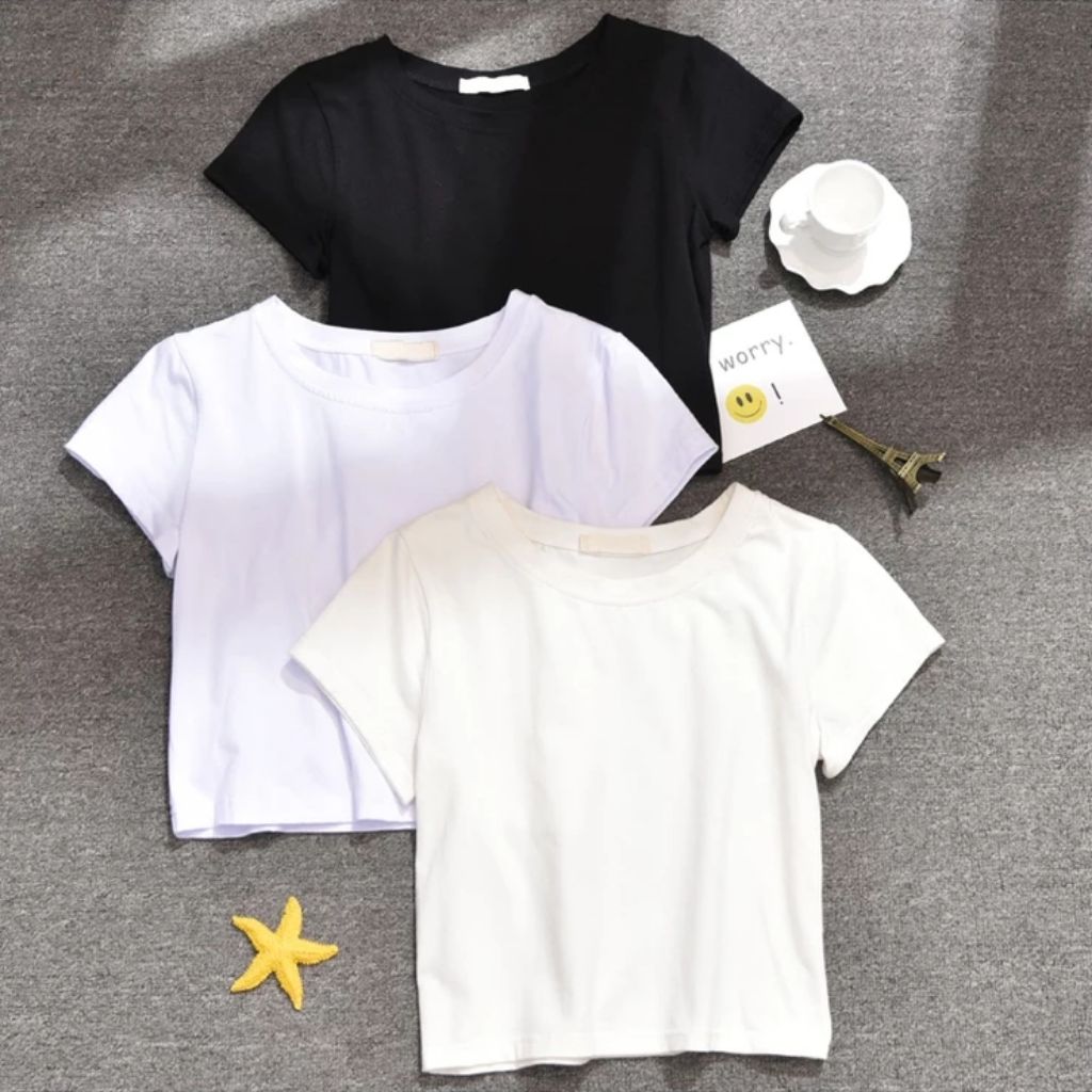 Crop tee | Shopee Singapore