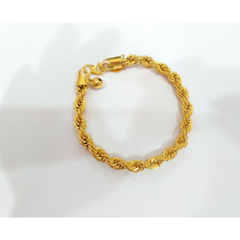 Gj Jewellery Emas Korea 24k Gelang Tangan Gila Gila Love Bracelets 23613 Gold New Pgmall