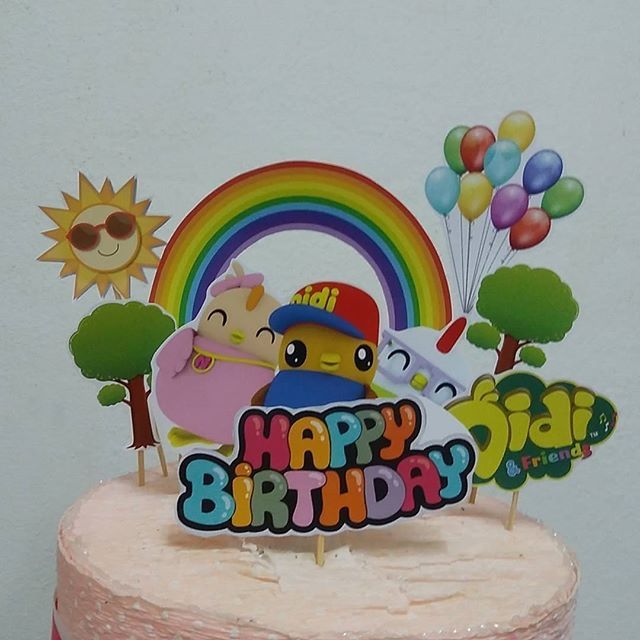 Shop Malaysia Didi Friends Caketopper Happy Birthday Shopee Singapore