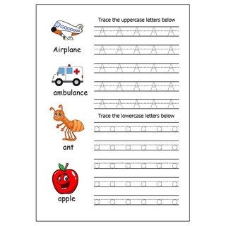 trace the letters a to z alphabet worksheets for kids shopee singapore
