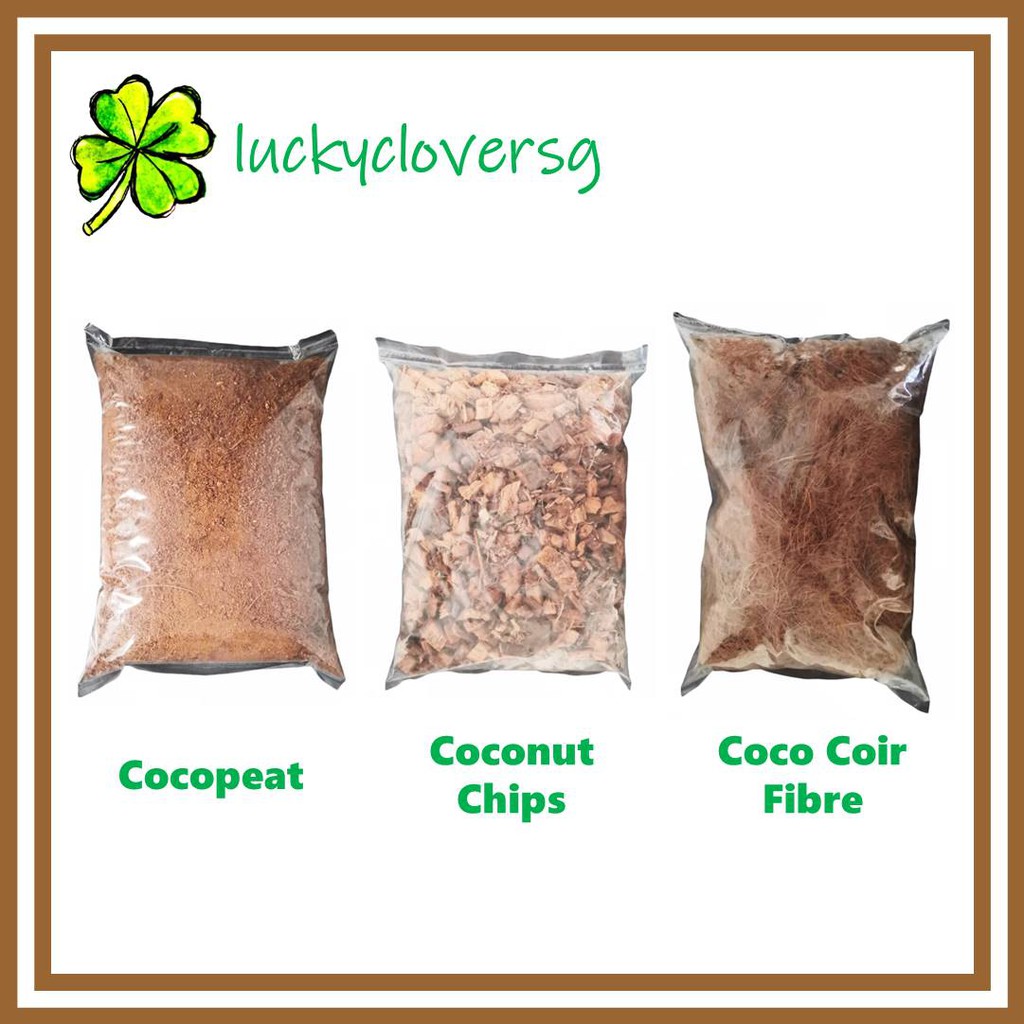 [4L, 8L] Cocopeat / Cocochip / Coco Coir Fibre / Coconut Chip / Chips