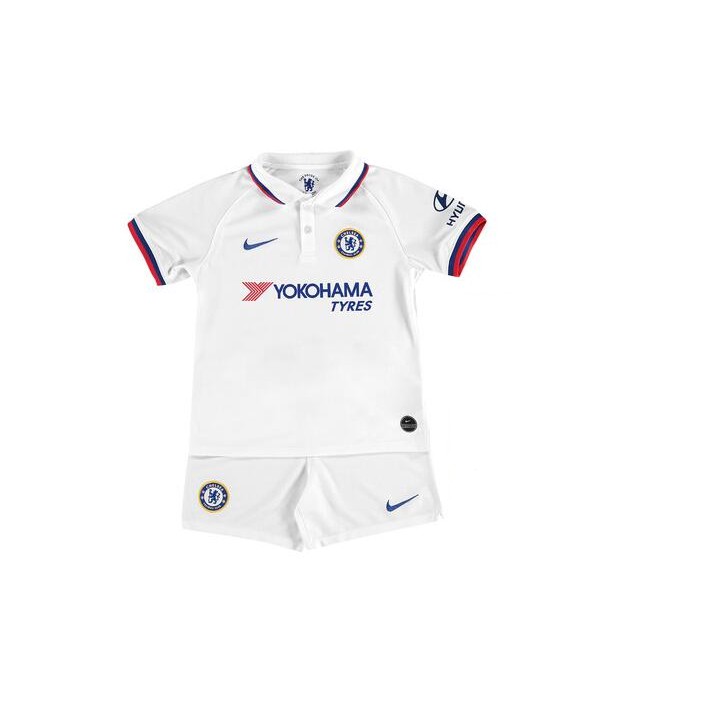 2019 2020 Top Quality Boy S Chelsea Kids Kit Away Football Jersey For Kids White Children Soccer Shirt Free Pant Shopee Singapore