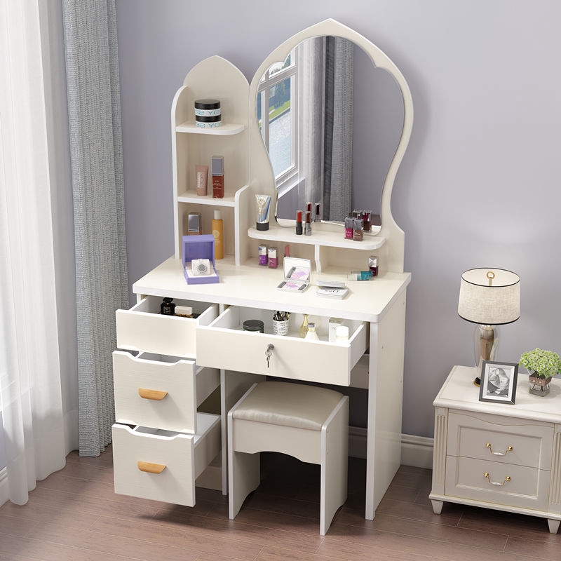 Small bedroom dresser makeup table contemporary and contracted receive