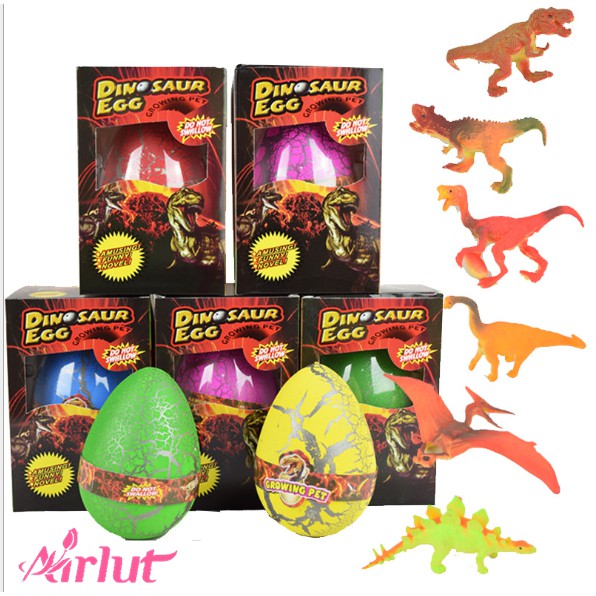 dinosaur egg toy in water