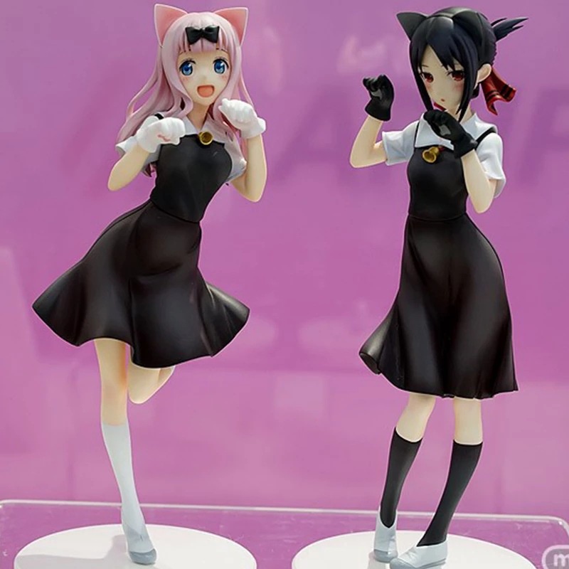Kaguya sama: Love is War Figure Shinomiya Kaguya Fujiwara Chika Anime Action Figurine 22CM Creative PVC Figure Ornaments