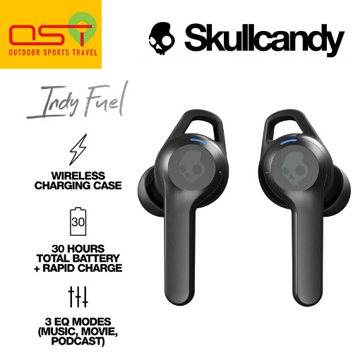 skullcandy indy fuel true wireless earbuds with wireless charging case