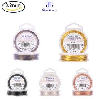 Image of Beadthoven 1 Roll 10m 0.8mm Tarnish Resistant Wire Copper Wire Jewelry Beading Wire Metal Wire Cord Thread for DIY Craft Decoration