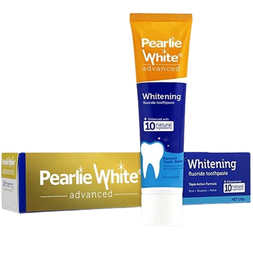 Pearlie White Advanced Whitening Fluoride Toothpaste 130g 