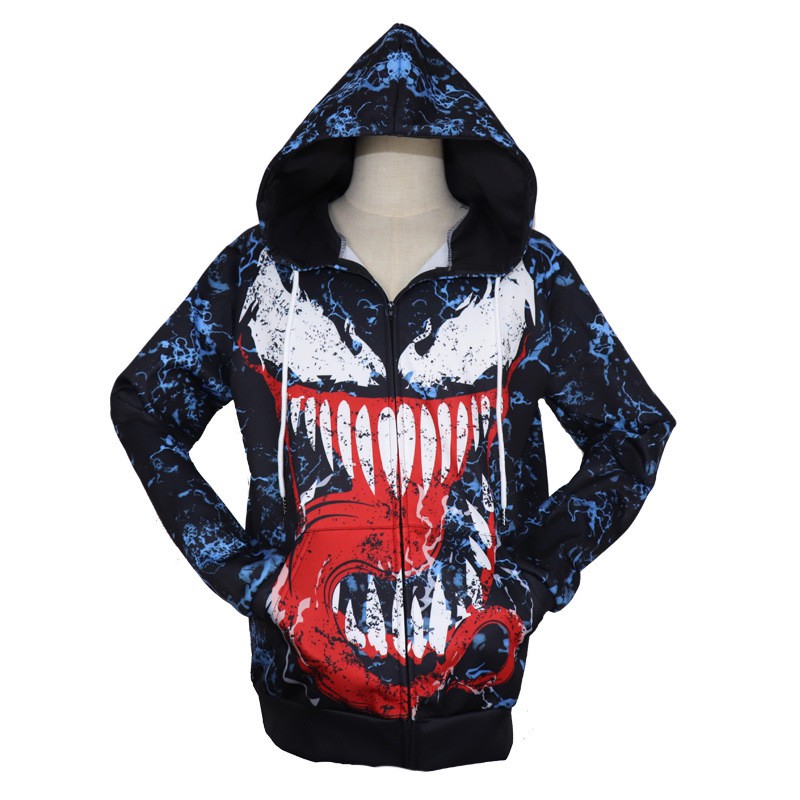 venom zipper hoodie