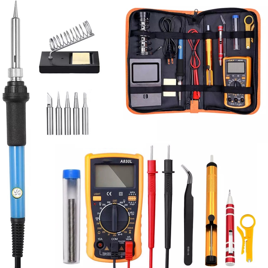 19 in 1 Electric Soldering Irons Electric Iron Multimeter set soldering