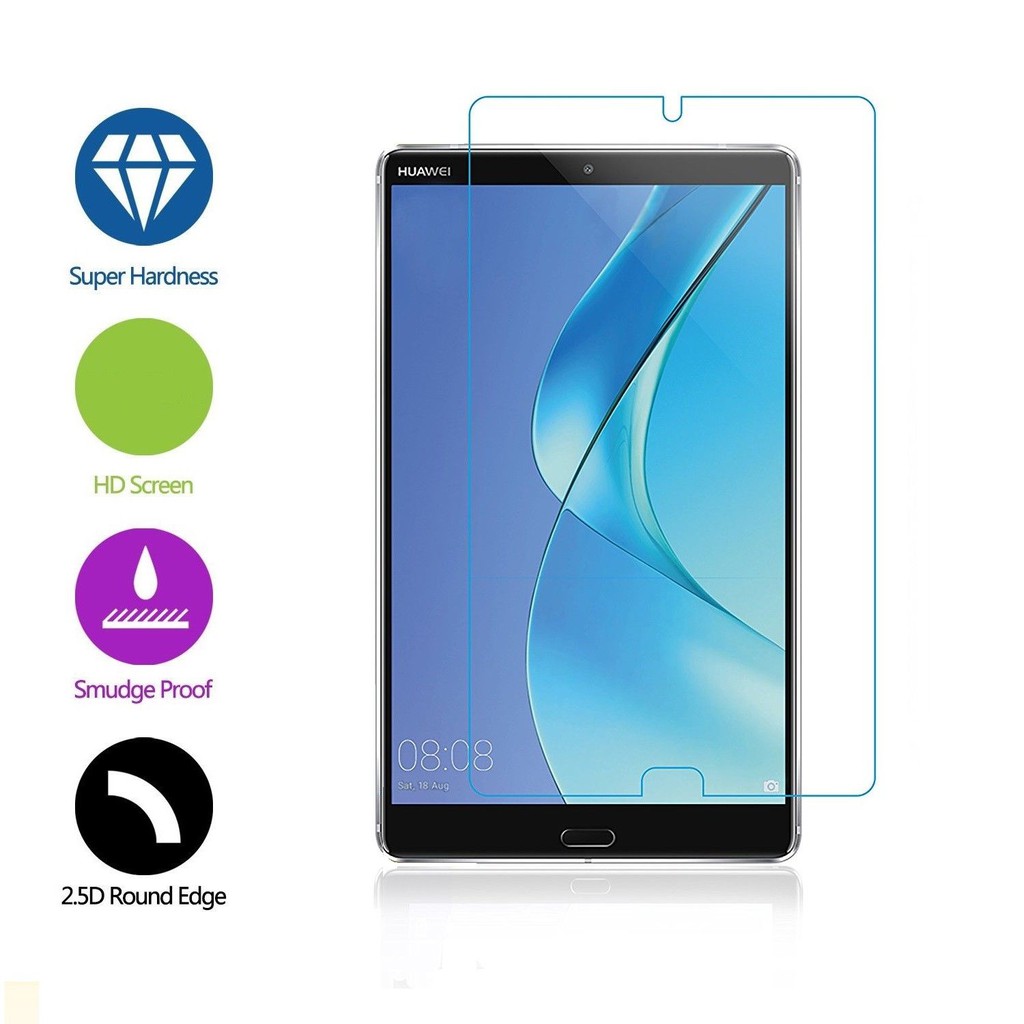 Huawei Mediapad M2 M3 M5 T1 T2 T3 T8 Pro Lite Hd 9h Hardness Full Glue Clear Tempered Glass Shopee Singapore