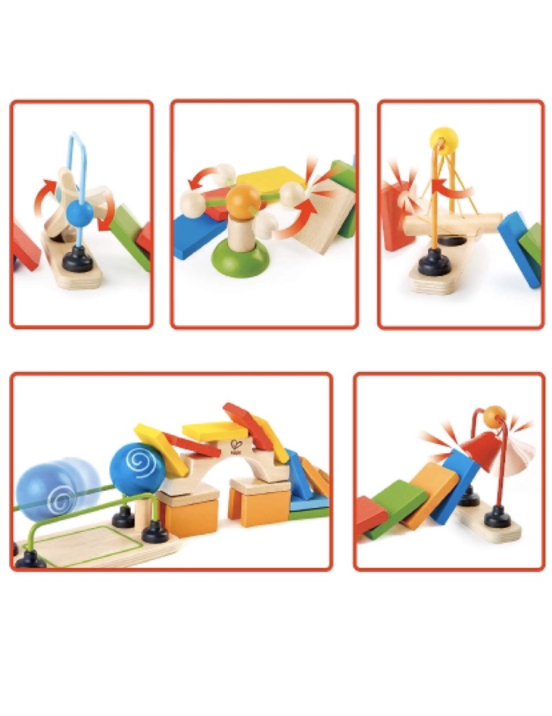 hape dynamo kid's wooden domino set