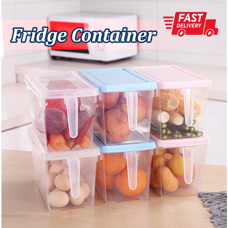[SG Seller] Kitchen Refrigerator Organizer Box Transparent Container