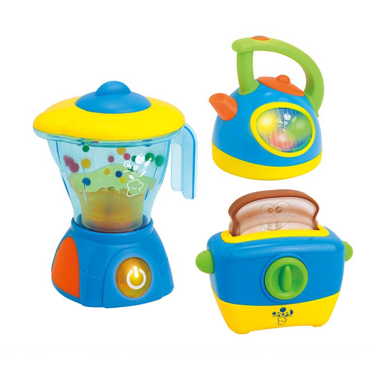 toy kettle and toaster with sounds