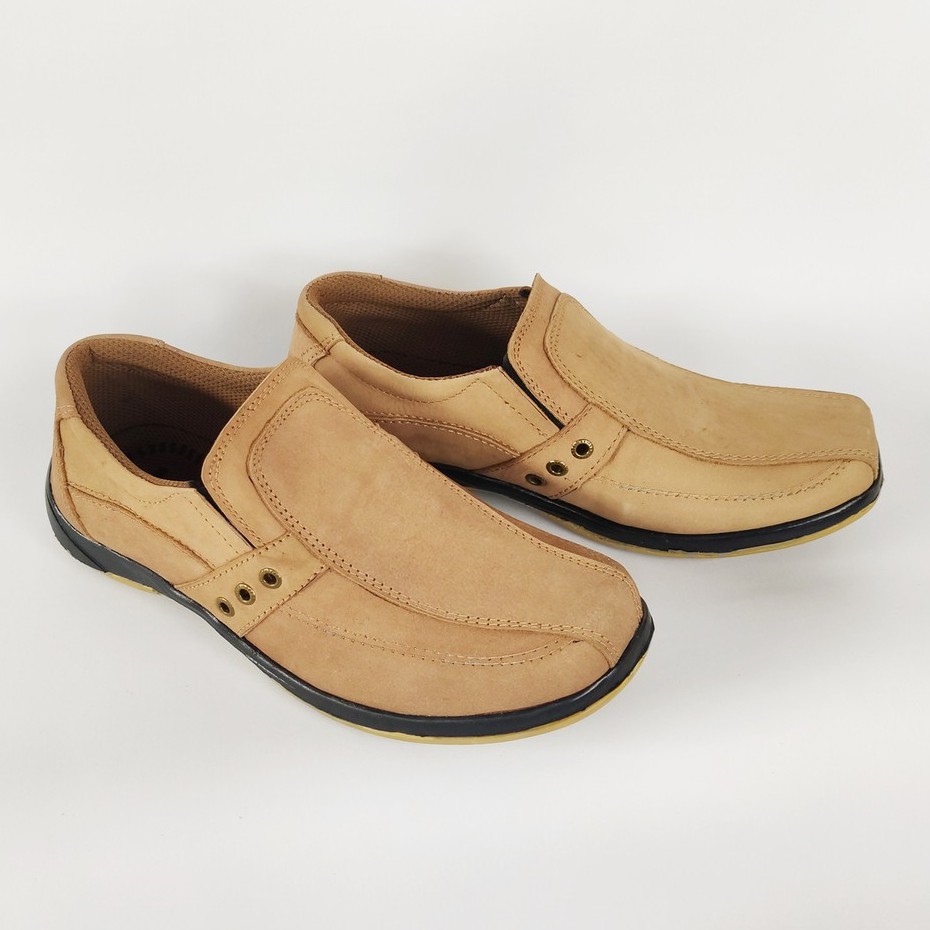 brown casual slip on shoes