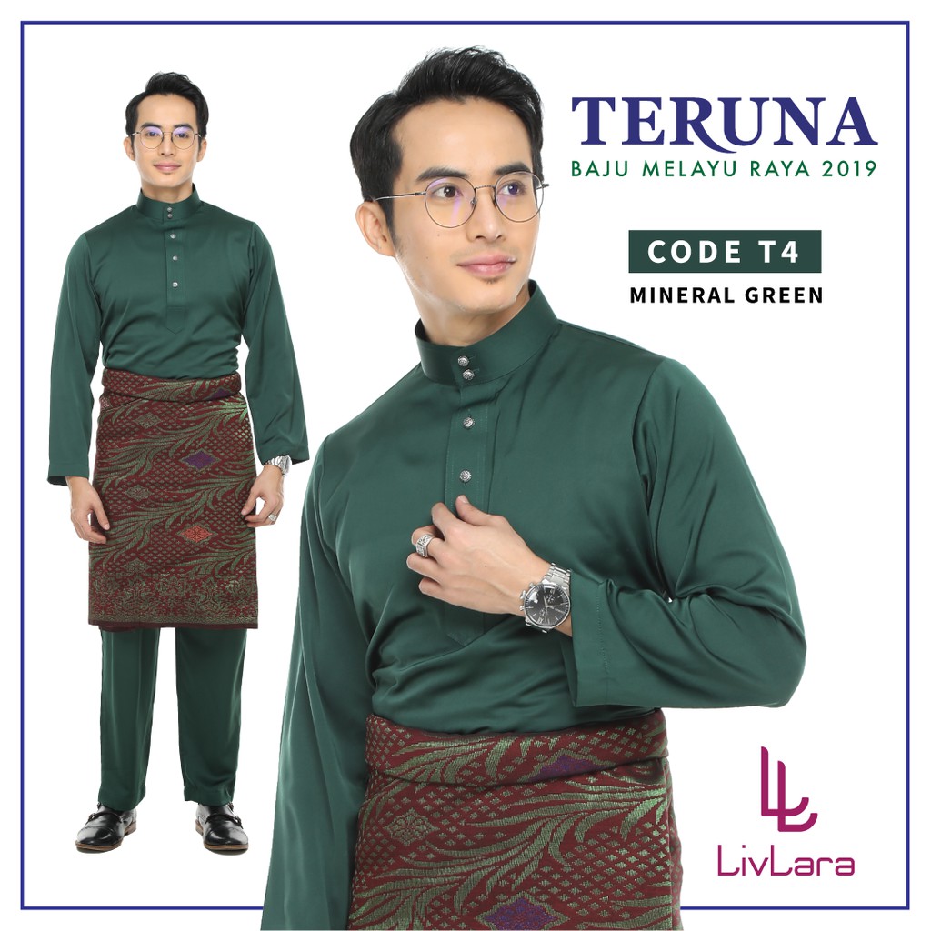 Baju Melayu Cekak Musang Lelaki Hijau Raya 2021 Hot Klasik Fit Ready Stock Shopee Singapore