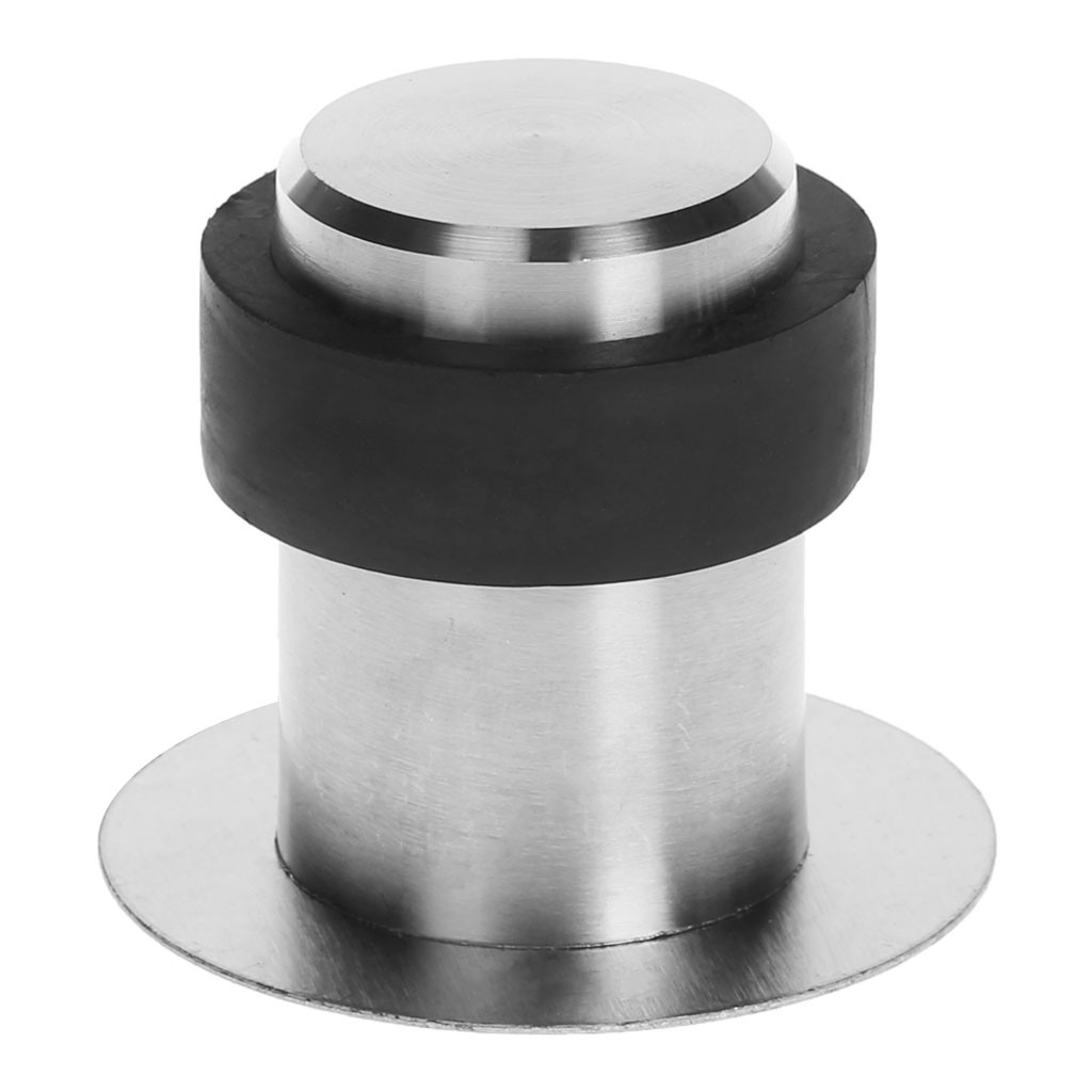 Door Stops Anti Collision Stainless Steel Rubber Stopper Round