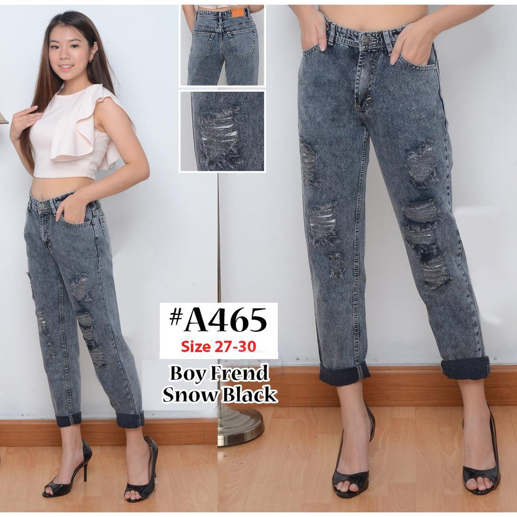 jeans snow black
