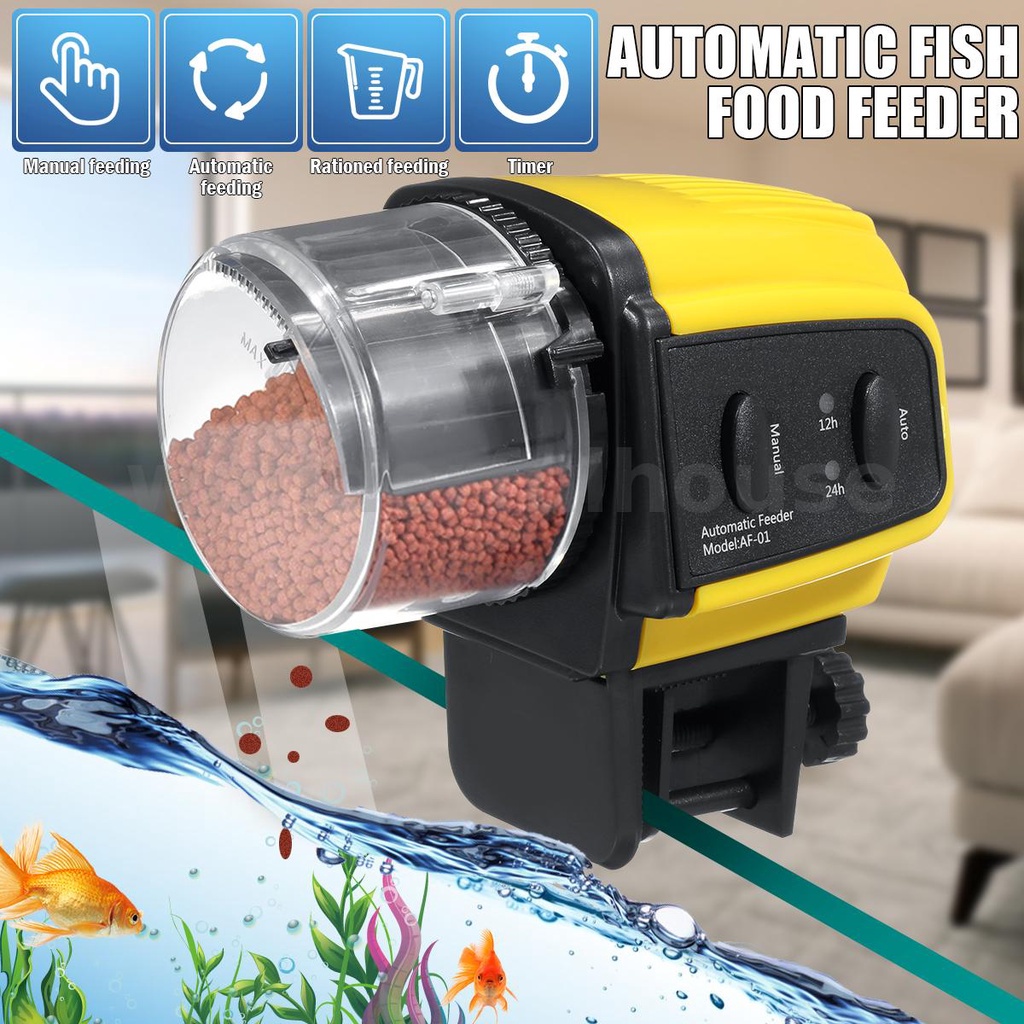 Adjustable Automatic Aquarium Timer Auto Fish Tanks Pond Food Feeder ...