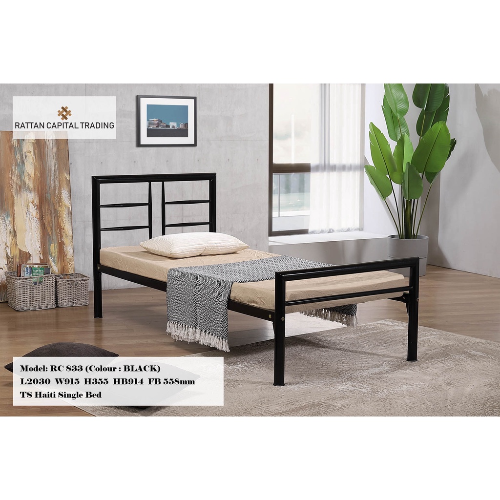 HAITI SINGLE BED Shopee Singapore