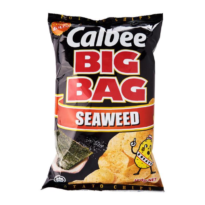 Calbee Seaweed Big Bag Potato Chips ( 180g x 12 Packs) Shopee Singapore