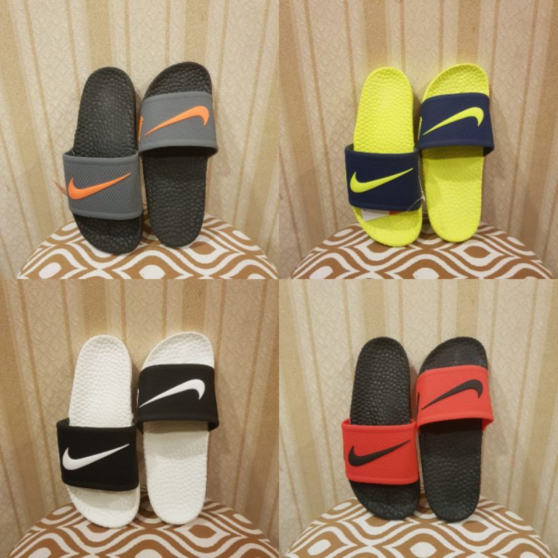 nike slippers yellow