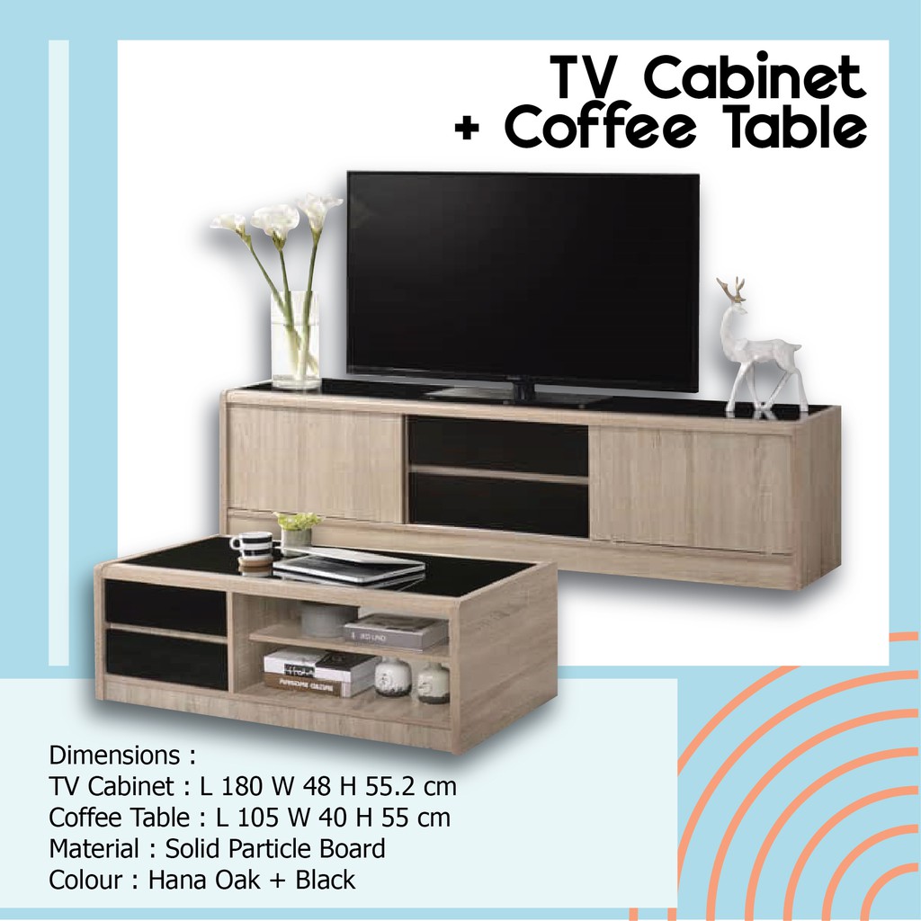 Tv Cabinet Coffee Table Modern Design Tv Console Tv Rack Tv Stand Media Storage Cabinet Hall Cabinet Shopee Singapore