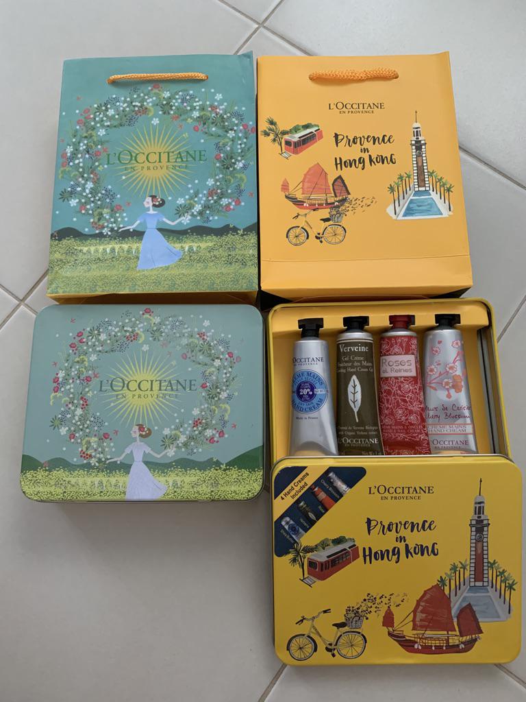 L'occitane hand cream iron box set 30ml*4 Christmas